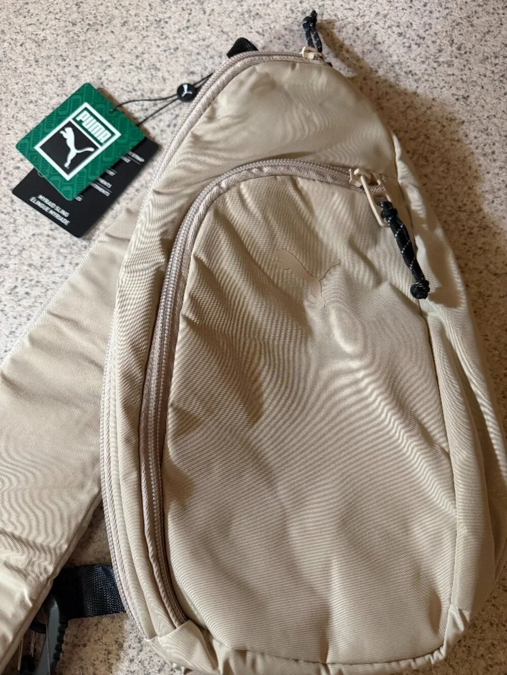 NWT! Puma Myraid Sling Bag - Light Beige/Ivory